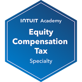 Equity Compensation Tax Specialist Badge
