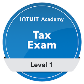 Tax exam level 1 badge